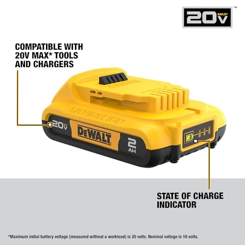 DEWALT 20V MAX Cordless Drill Driver and Circular Saw Combo Kit with 2 x 2 Ah Batteries and Charger, Contractor Bag (DCK252D2) - size: 2 Tool Combo Kit