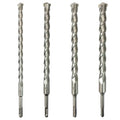 SDS Plus Drill Bits – 4pcs 12 Inch Concrete Masonry SDS Plus Drill Bit Set - Carbide Tipped - Rotary Hammer Drill Bits for Brick, Stone, Concrete (5/8” x 12”, 3/4” x 12”, 7/8” x 12”, 1” x 12”) - size: 4PCS(5/8” x 12”,3/4” x 12”,7/8” x 12”,1” x 12”)