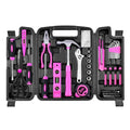 Pink Tool Set for Women,206-Piece Home Tool Kit for Women Girls Ladies,Basic Household Toolkits for New Apartment Garage Office College Dorm & DIY Projects - size: 206 Piece