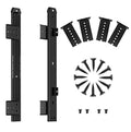 FRMSAET Heavy Duty Under Mount 12/14/16/18 inch Drawer Slides-12 inch Black - color: Black, size: 12 Inch