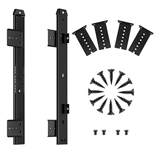 FRMSAET Heavy Duty Under Mount 12/14/16/18 inch Drawer Slides-12 inch Black - color: Black, size: 12 Inch