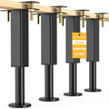 4 PCS Adjustable Height Bed Support Legs, 6.2-7.5 in Metal Bed Risers - size: 6.2"-7.5" (4pcs)