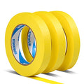 Yellow Painters Tape, 0.7In x 60Yds x 3 Rolls(180 Yds Total) - color: Yellow, size: 0.7", 60 yards