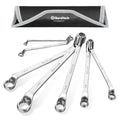 DURATECH 7-Piece Offset Box Wrench Set, SAE, 1/4" to 1-1/16" - color: Silver, size: 1/4" to 1-1/16"