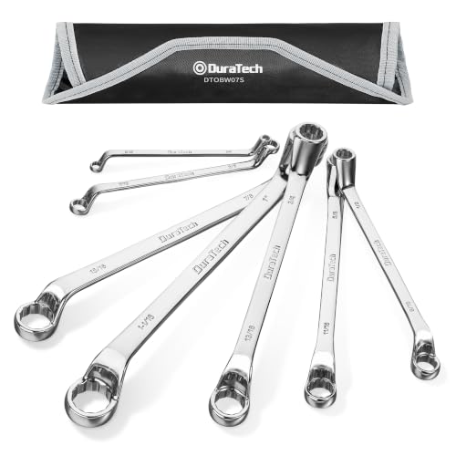 DURATECH 7-Piece Offset Box Wrench Set, SAE, 1/4" to 1-1/16" - color: Silver, size: 1/4" to 1-1/16"