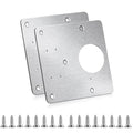 Cabinet Hinges Repair Plate,Stainless Steel Hinge Repair Brackets Kit,Kitchen Cupboard Door Hinge Repair Plate Kit Includes Fixing Screws,Protect Wooden Kitchen Cabinet Door,Furniture(2 PCS)… - size: 2 Pieces