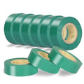 Green Electrical Tape, UL Approved, 0.7in x 33ft, 9 Pack - color: Green