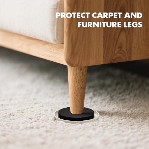 8-Pack Furniture Movers Sliders for Carpet & Hardwood Floors, Save 80% Effort Safely and Easily, The Glide Tool Set for Heavy Furniture and Appliances, Reusable Moving Pads (8 Plastic 4.75" Sliders) - size: 8 Plastic 4.75" Sliders