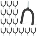 HUHOLE 16 Pack Screw in U Hooks Wall Organizers - style: U Hook 16PC