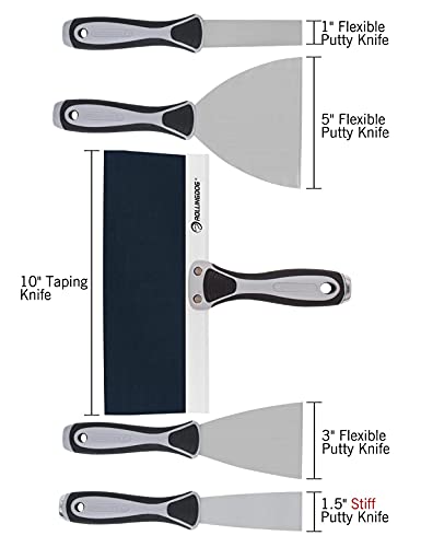 ROLLINGDOG 5 PC Putty Knife Set
