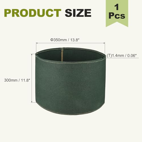Duct Connector (14") - Flexible Canvas Female Fit Air Duct Vibration Noise Reducing Ducting Coupler Pipe Fitting Coupling for HVAC Ventilation Exhaust Fan Vent Systems, Green - size: 14 Inch