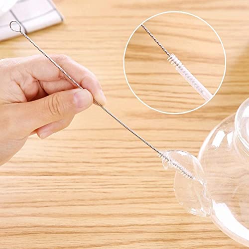 Straw Cleaner Brush Extra Long 12 inch, 10 PCS Straw Cleaner Brush Bristles Diameter (4+8+10+12+16mm) for Cleaning Straws, Pipe, Sippy Cup and Bottle - size: 12 inches