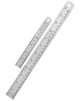 Mr. Pen- Metal Straight Edge Ruler, 2 Pack, 6" and 12", Silver - color: Silver, size: 6, 12 inch