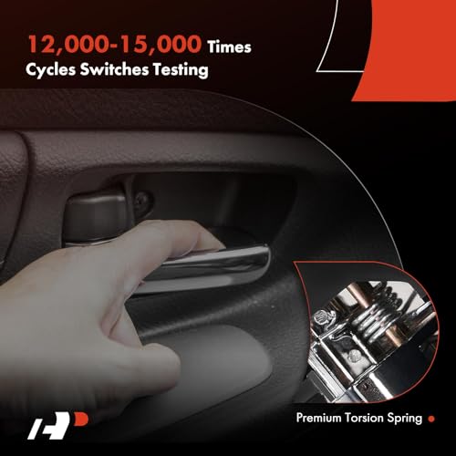A-Premium Front or Rear Passenger Side Interior Door Handle | Compatible with Chevrolet Captiva Sport 2012-2015 & Saturn Vue 2008-2010, Chrome, Replace# 96861999, 96660864, 20983661 - style: Front or Rear Right