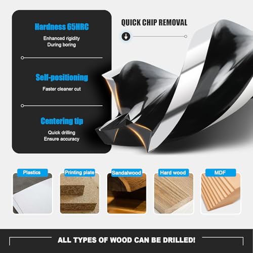 1-1/2" x 6" Auger Drill Bit with SDS Plus Shank for Wood - size: 1-1/2"x6"
