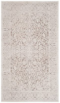 SAFAVIEH Reflection Accent Rug 2'3"x3', Beige & Cream RFT670A - color: Beige/Cream, size: 2'3" x 3' (Rectangular)