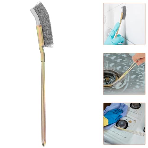 Stainless Steel Wire Cleaning Brush 8.77in Rust Removal Brush for Metal Surfaces Compact Removal Tool for Home Automotive Industrial Cleaning