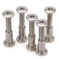 30pcs M6 Furniture Joint Connector Bolt & Cap Nut Kit Use for Cot Bed Crib Bolts Hex Drive Socket Cap Bolts - Hex Socket Screws Head (12mm) - size: 12mm (30pcs)