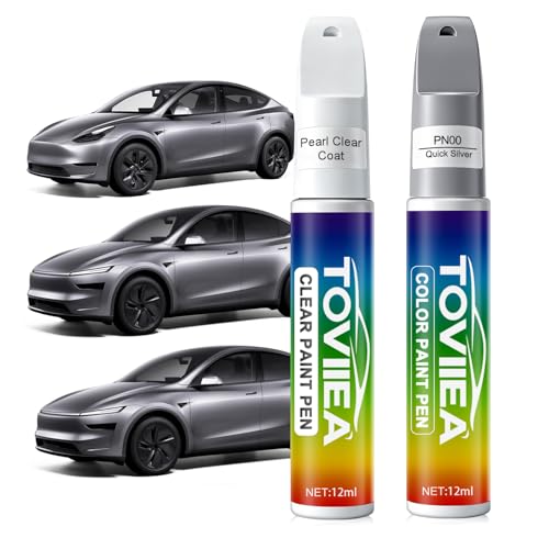 Quick Silver(PN00) Touch Up Paint for tesla ModelY/3/X/S - color: (PN00)Quick Silver for Model Y/3/X/S