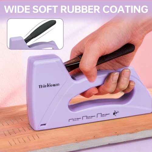 Light Duty Staple Gun for Wood, Upholstery Staple Gun for Classroom - color: Purple
