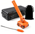 Magnetic Wire Puller, High-Strength Magnet Cable Puller with Stainless Steel Leader, 180° Pivoting Ergonomic Handle, Multi-Function Stud Finder for Electrical Wall Wiring, Comes with Sturdy Case