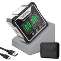 JUSTOOL Mini Digital Angle Gauge Magnetic Angle Finder with Dual Laser - color: Grey