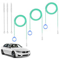 3Pcs 120 Inch Auto Sunroof Cleaning Tool, & 3 Pcs 7.9 Inch Brush