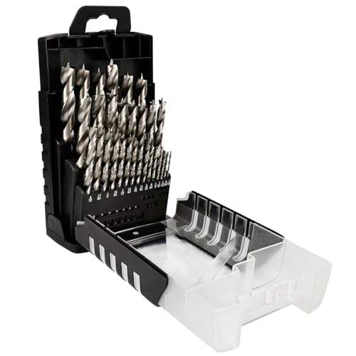 Narwhal Brad Point Wood Drill Bit Set (29 Pack with Storage Case) Carpenters Quality - Drill Splinter-Free Perfect Round Holes in All Types of Wood - style: 29 Pack