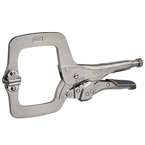 IRWIN VISE-GRIP Welding Pliers, Fast Release, C-Clamp with Swivel Pads, 11-Inch (IRHT82586) - size: 11", style: Pliers w/ Swivel Pads (New)