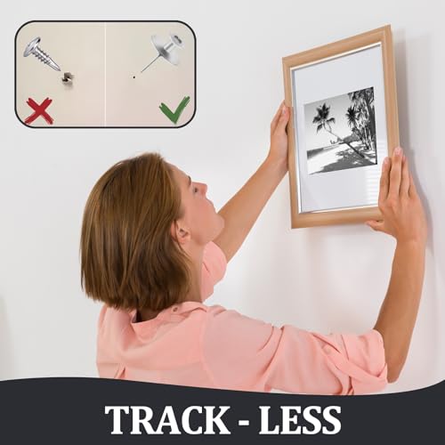Picture Hanging Nails, 45 Pack Double Headed Push Pins Wall Thumb Tacks for Drywall , Art, Posters, Photos, Hanging Kit with Nails & Hooks