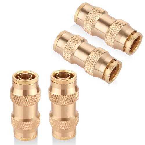 1/2" Air Brake Line Fitting, DOT Brass Push to Connect Union 4PCS - color: 4PCS DOT Push-to-Connect, size: 1/2" Od