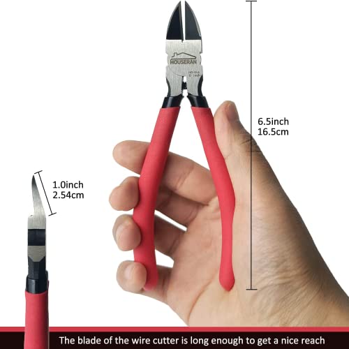 Wire Cutters 5 PACK, 6 inch, Side Cutters, Flush Cut Pliers - color: 5 Pack