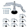 POWERTEC Corner Leveling Feet 8PK, Heavy Duty Adjustable Corner Bracket Levelers with Nylon Foot for Cabinets, Vanities, Furniture & Shelves (71157-P2) - size: Set of 8, style: Corner leveling feet