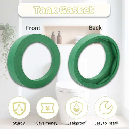 3'' Toilet Tank to Bowl Coupling Kit, Fits for American Standard Champion 4 Toilet Parts AS738756-0070A, Includes Gasket, Bolts and Other Essential Parts for Most 3 Inch Flush Valve Opening Tanks