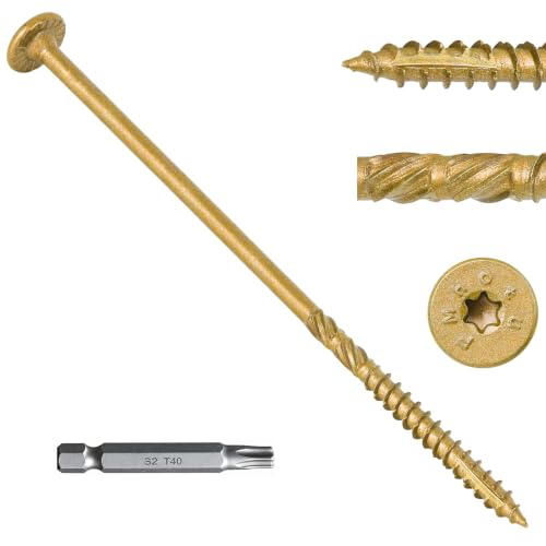 5/16" x 12" Heavy-Duty Outdoor Deck Screws - size: 5/16" x 12"