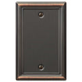 Amerelle 149BDB Chelsea Wallplate, 1 Blank, Steel, Aged Bronze, 1-Pack - color: Aged Bronze, size: 1 Blank