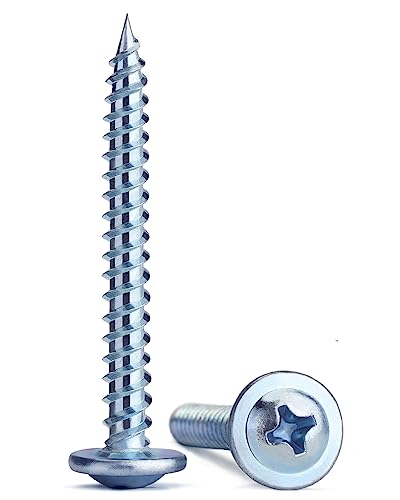 Wood Screws，#8×1-1/2 inch 150Pcs Silver Phillips Truss Head Screws - color: Silver, size: #8×1-1/2"