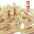 100pcs 24-18 Gauge Heat Shrink Butt Connectors 24-18 AWG Heat Shrink Butt Splice Marine Grade Insulated Waterproof Electrical Crimp Wire Connectors,Pure Copper Butt Splice for 24-18 Gauge Wire - size: 24-18 AWG