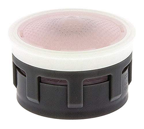 Neoperl 14 5350 5 PCA Perlator HC California Economy Flow Aerator Insert, Regular, 1.2 GPM with Washer, Pink/Clear Dome, Honeycomb Screen, Aerated, Acetal