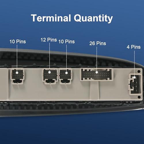 Master Power Window Switch Compatible with 2003-2007 Chevrolet GMC Cadillac - size: 15883320