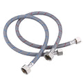 ARCORA 16” Length Faucet Hose Connects Bathroom Sink to Water Supply Braided Nylon Supply Line with 3/8" Female Compression x 1/2" Female Compression 2Pcs (1 Pair) - size: 16 Inch