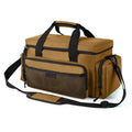 VJI 18" Heavy Duty Tool Bag with Adjustable Shoulder Strap, Khaki - color: Khaki