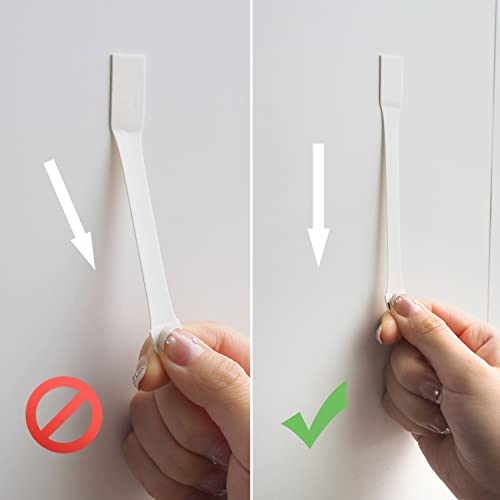 MOVELYST White Wall Hooks for Hanging, 32 Hooks+40 Strips, Value Pack (S) - size: Small, style: White-32+40