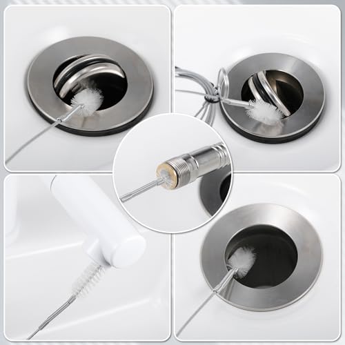 Gisafai 3 Pcs Refrigerator Cleaning Kit with Syringe Compatible with Water Line for 1.5m Flexible Refrigerator Scrub Brush Flexible Feeding Tube Brush for Ice Maker Dispenser (45'' Ice Water Tube) - size: 45'' Ice Water Tube