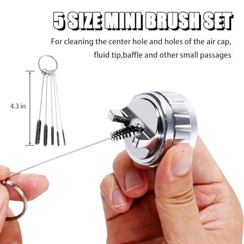 Spray Gun Cleaning Kit, Multi-Purpose Spray Gun Cleaner Brush, Air Paint Airbrush Maintenance Brush