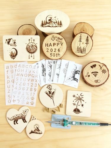 BIAJIYA 32Pc Wood Burning Kit for Adults Beginners - color: Clear-32pc