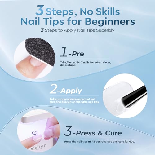 modelones 10 in One X Nail Gel Glue Gel Base Coat Brush On Nail Polish - color: Gel Nail Glue Clear