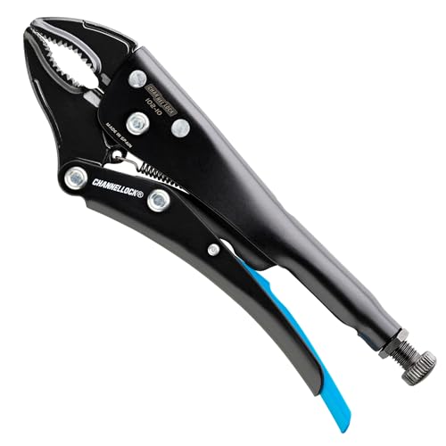 Channellock Locking Pliers 102-10 - Curved Jaw, Wire Cutter, Epoxy Resin Coating, Forged Steel - 10 In - style: 10" Curved Jaw Locking Pliers w/ Wire Cutter
