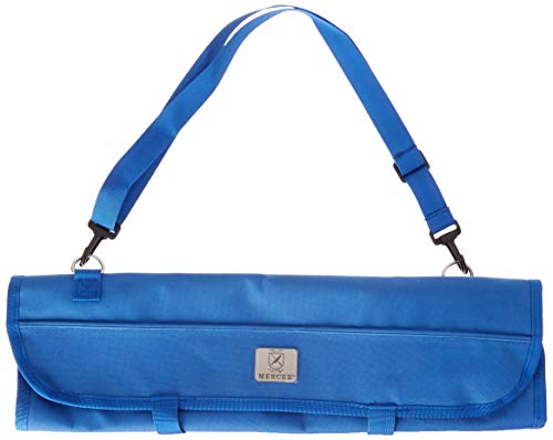 Mercer Culinary 7-Pocket Knife Roll Storage Bag, Blue - style: 7-pocket Knife Roll Storage Bag, Blue