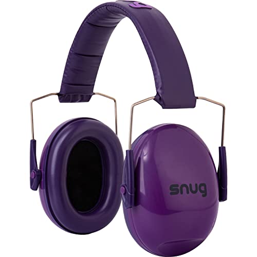 Snug Kids Earmuffs – Noise Reduction for Toddlers & Children – Adjustable, Lightweight, Foldable, Soft & Comfortable - color: Purple New